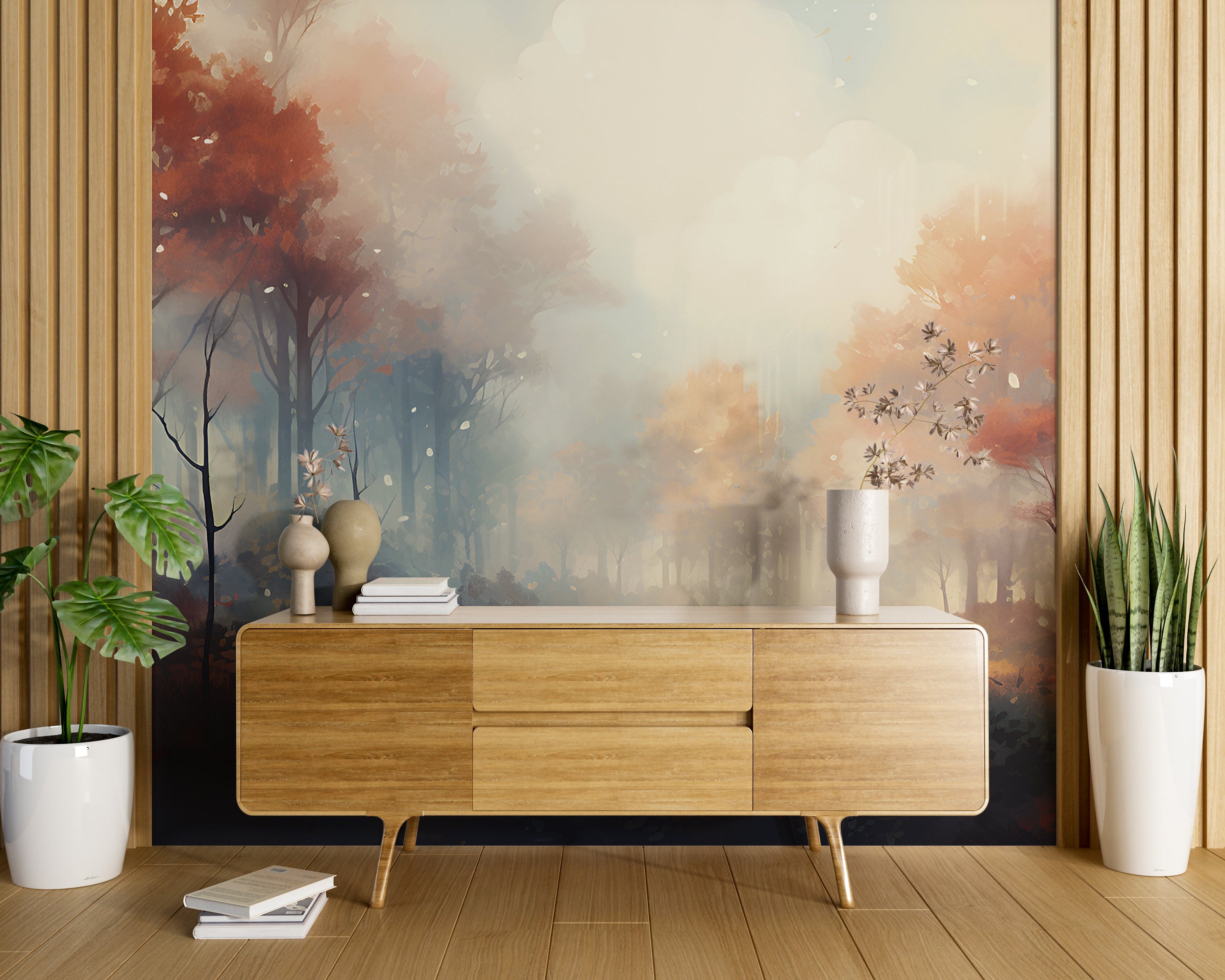 Tranquil Fantasy Forest Wall Art