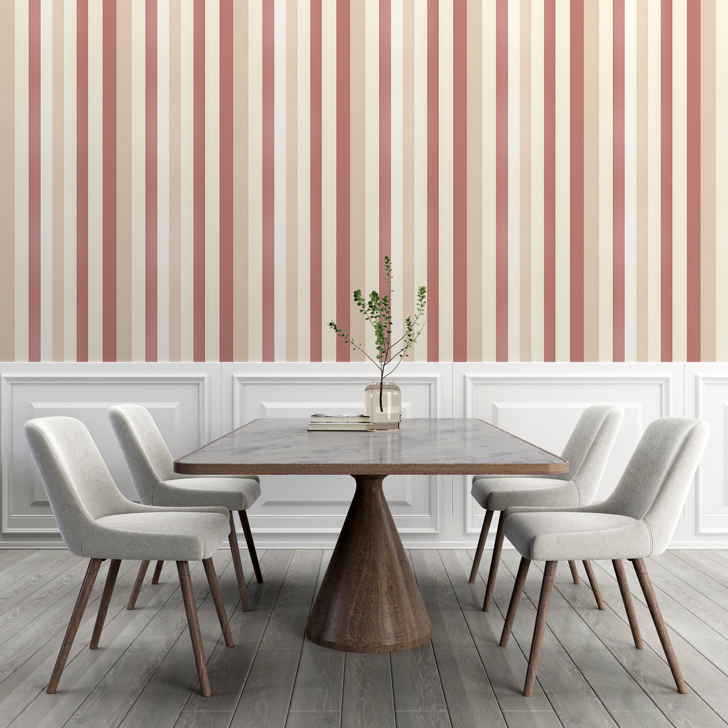 Beige and Pink Interior Wallpaper