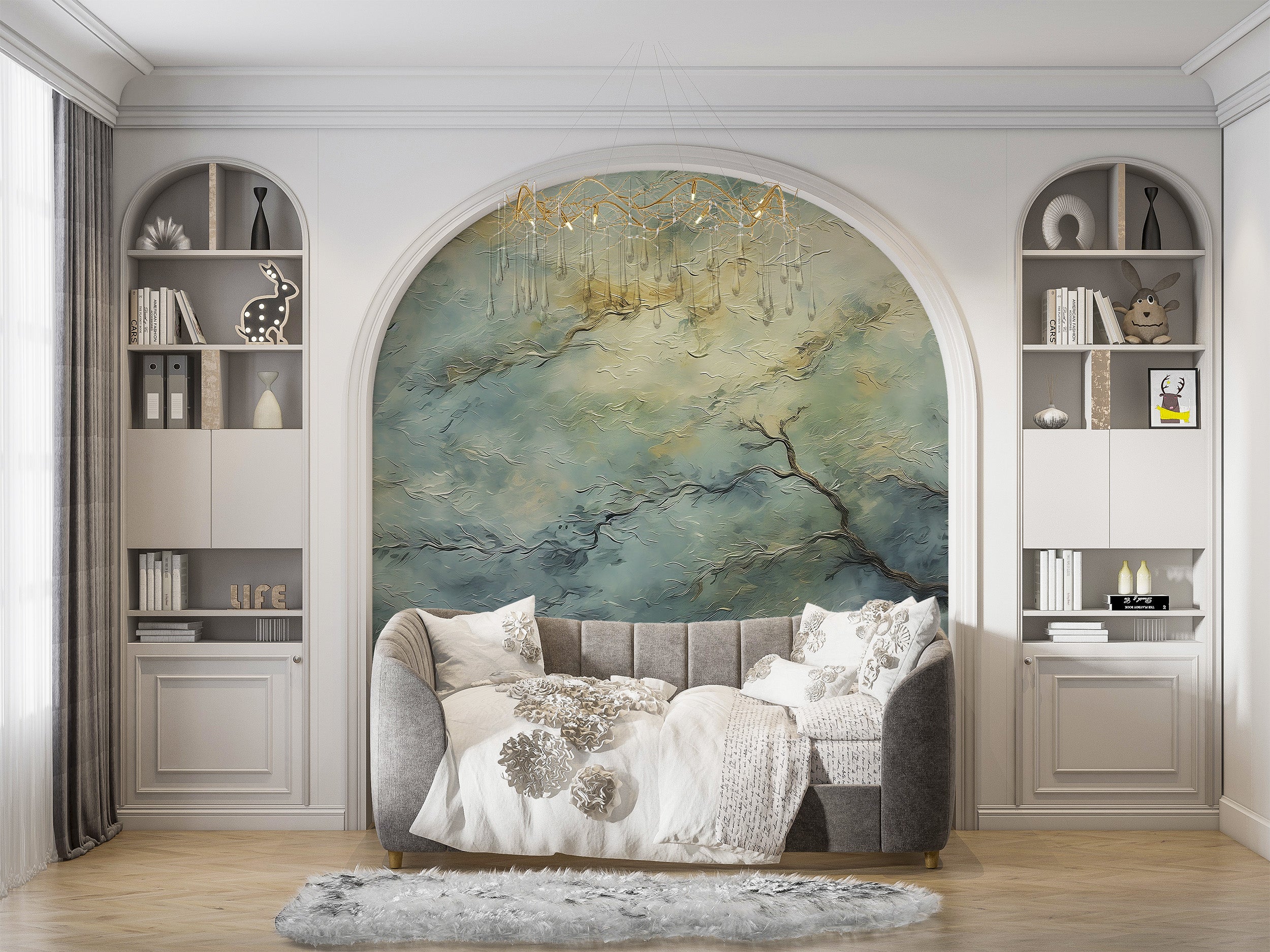 Create a Creative Oasis with Van Gogh Tree Painting Wallpaper