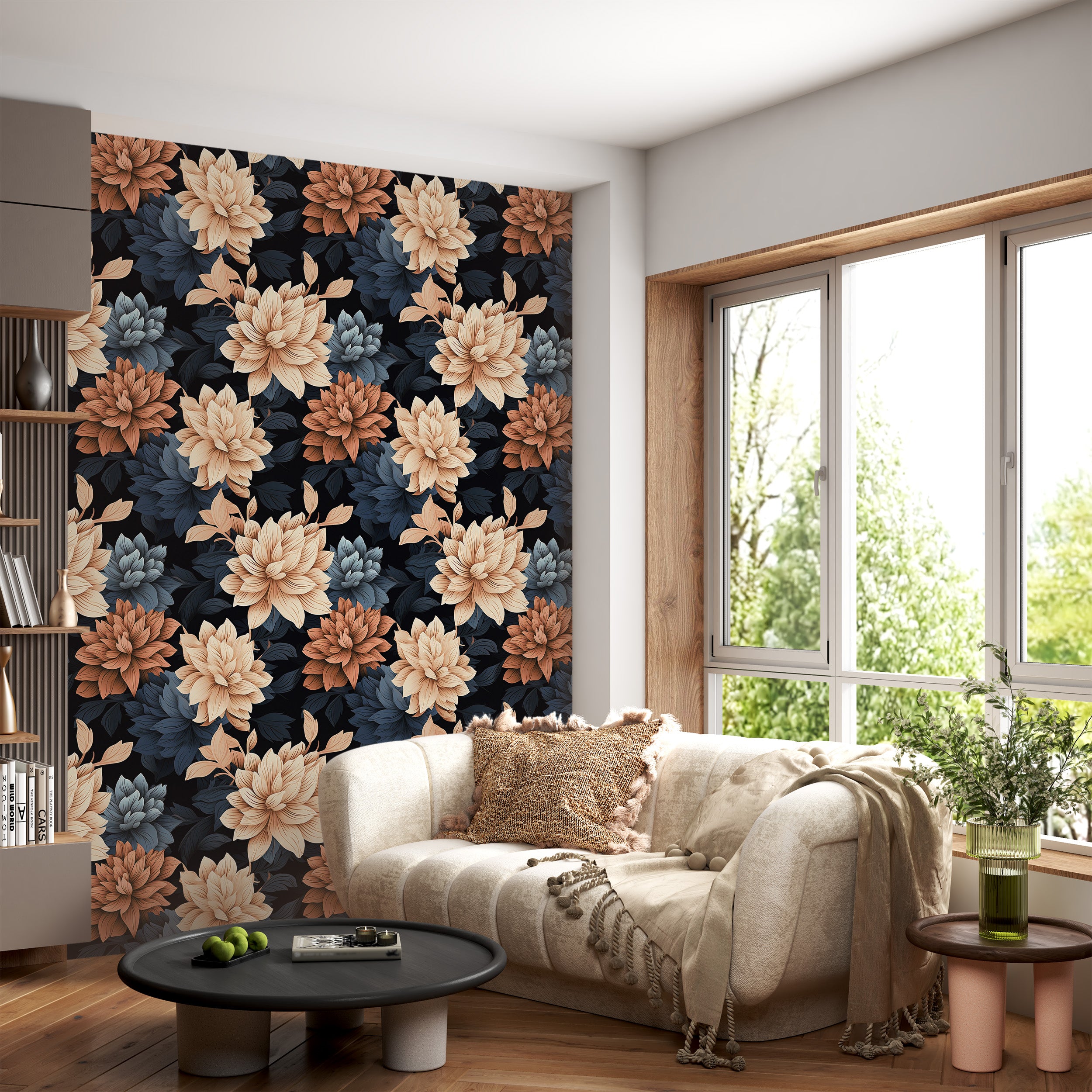 Effortless Application of Timeless Floral Wall Art