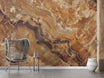 Brown Marble Texture Wall Mural, Peel and Stick Marble Wallpaper, Removable Brown Stone Mural, Unique Modern Art Wallpaper, Abstract Decor