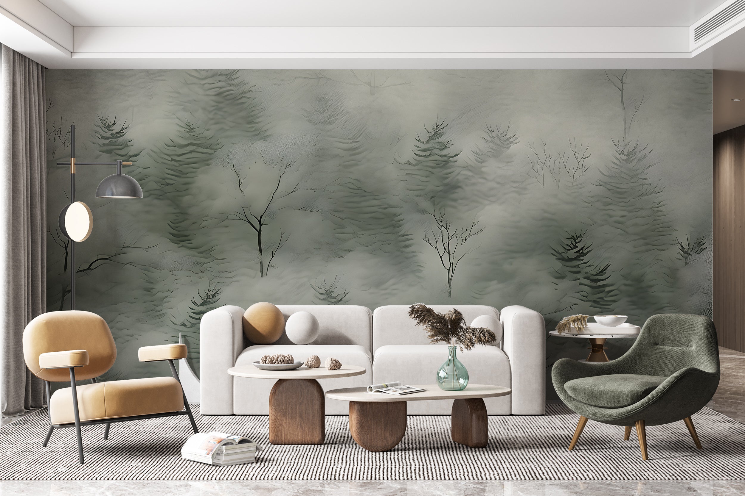 Green Trees Nature Wall Decal