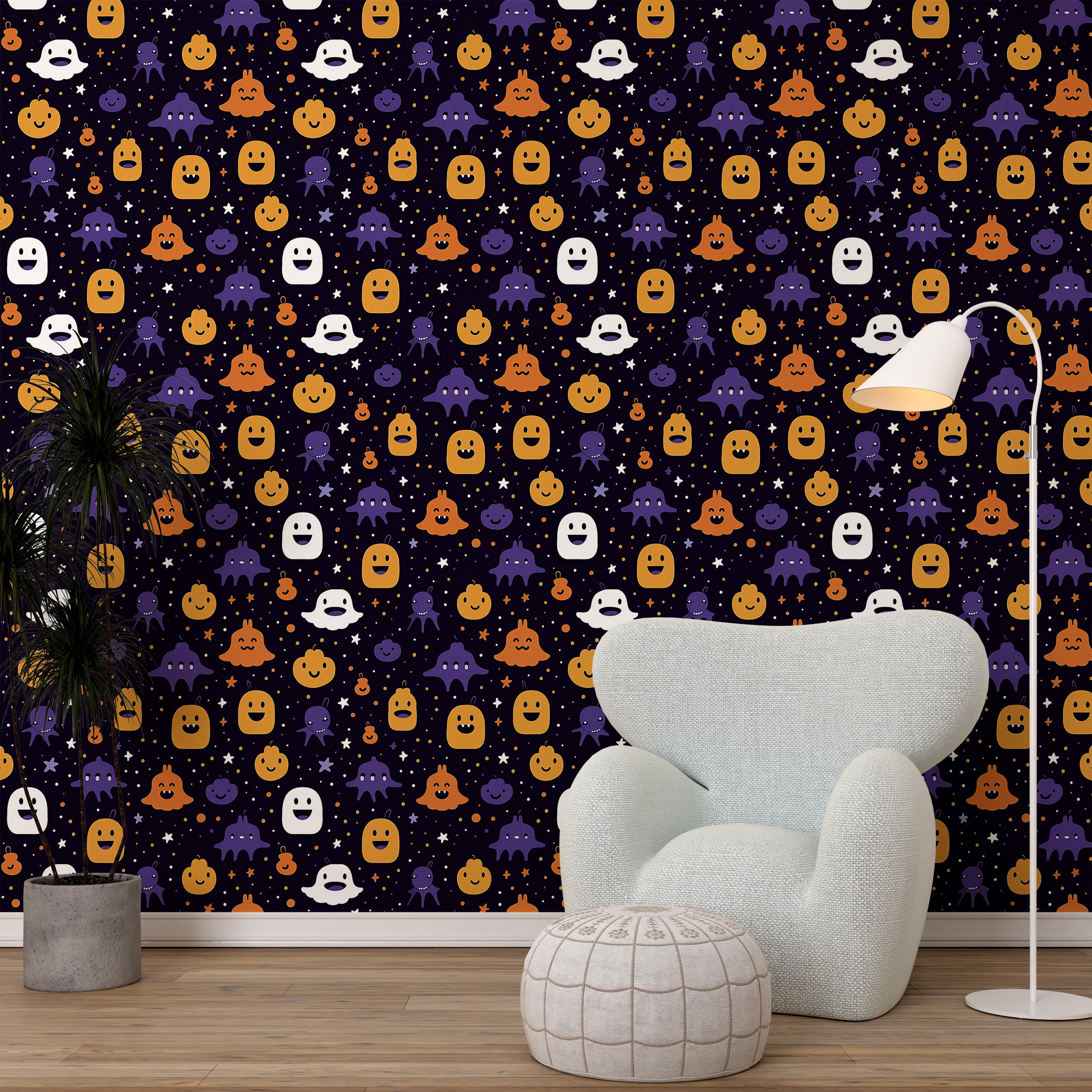 Easy Application of Cute Halloween Wallpaper
