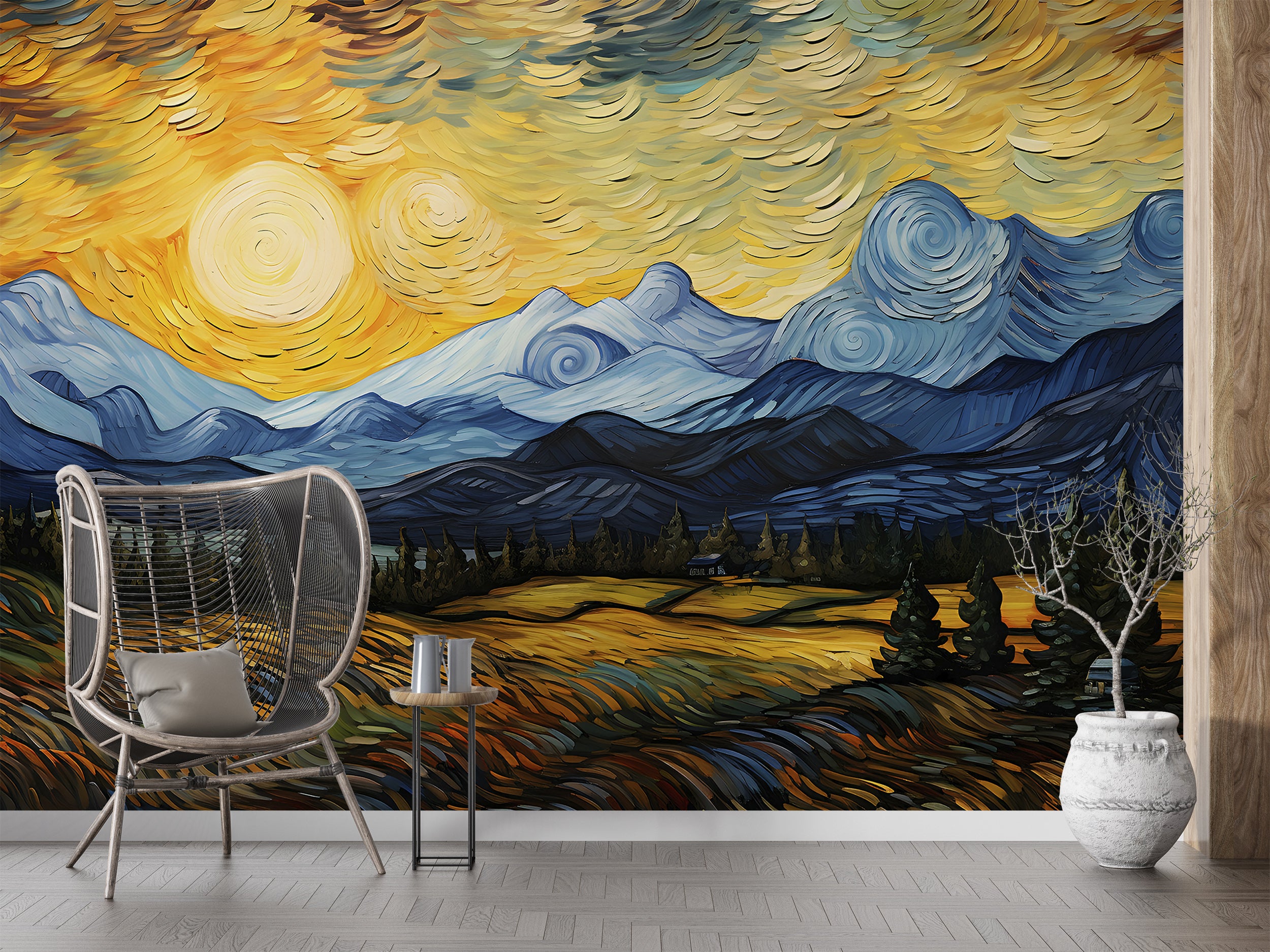 Van Gogh Style Wallpaper