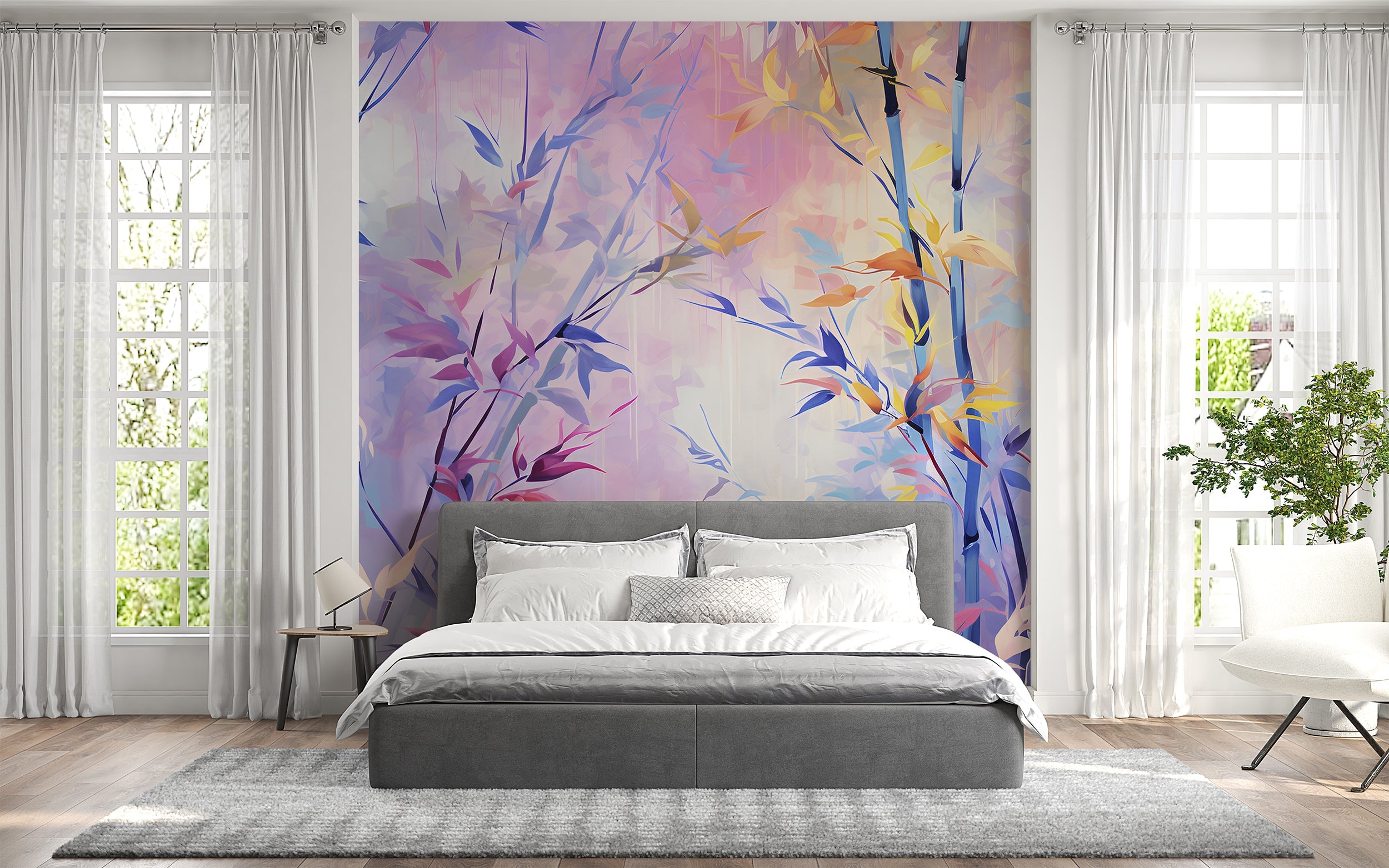 Lush Bamboo Nature Peel and Stick Wallpaper