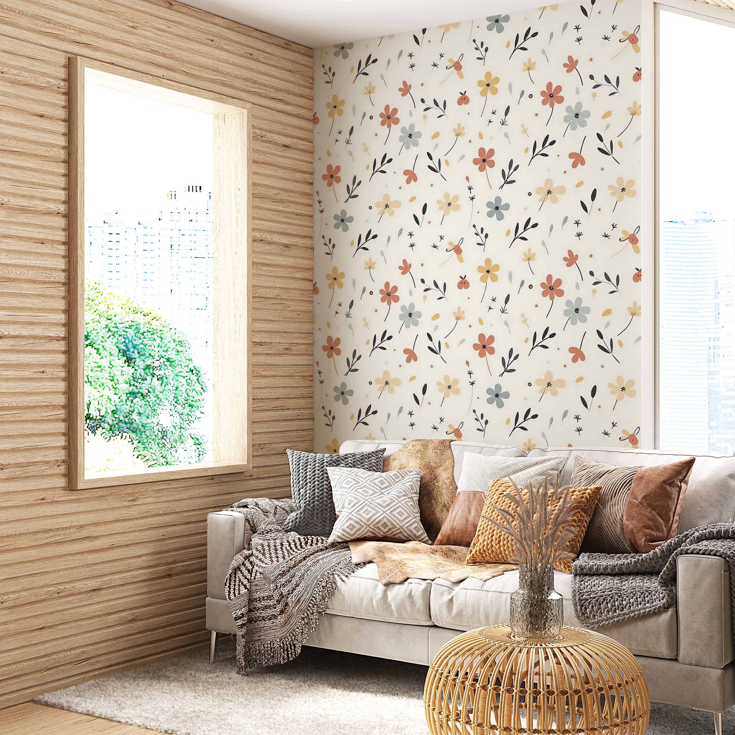 Redefine Space with Timeless Floral Wallpaper