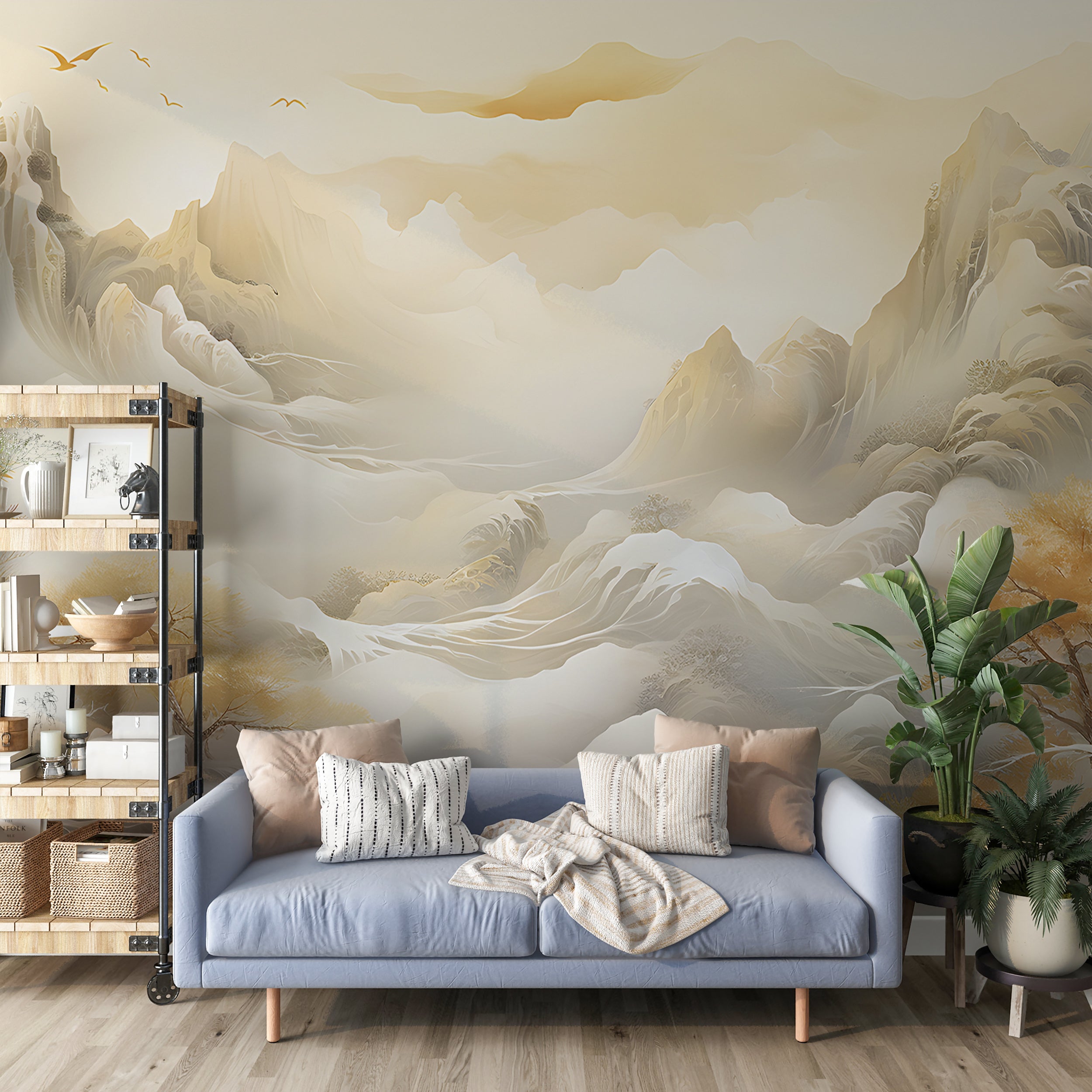 Peaceful Mountain Wall Covering
