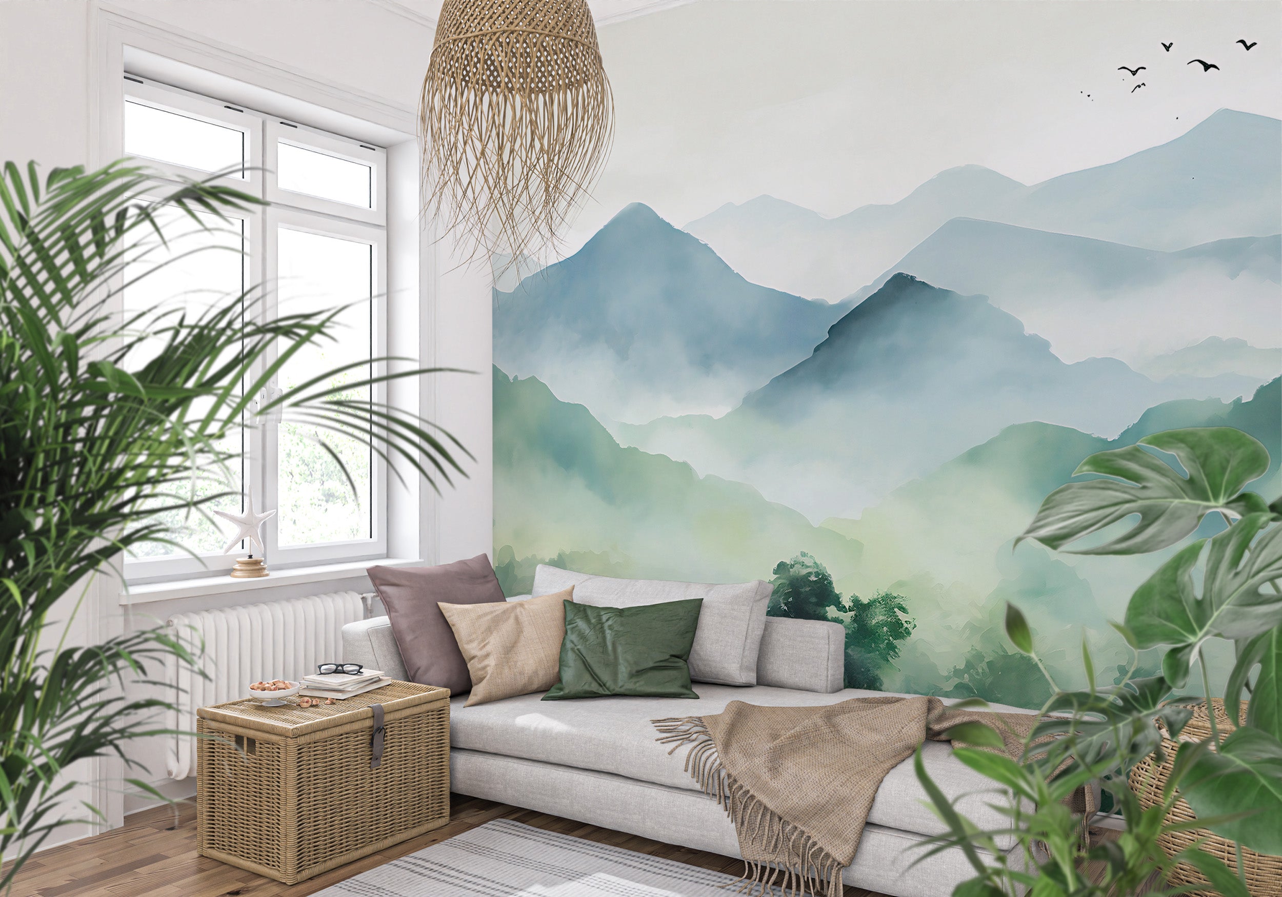 Transform Their Room with Kids' Room Mountain Wallpaper