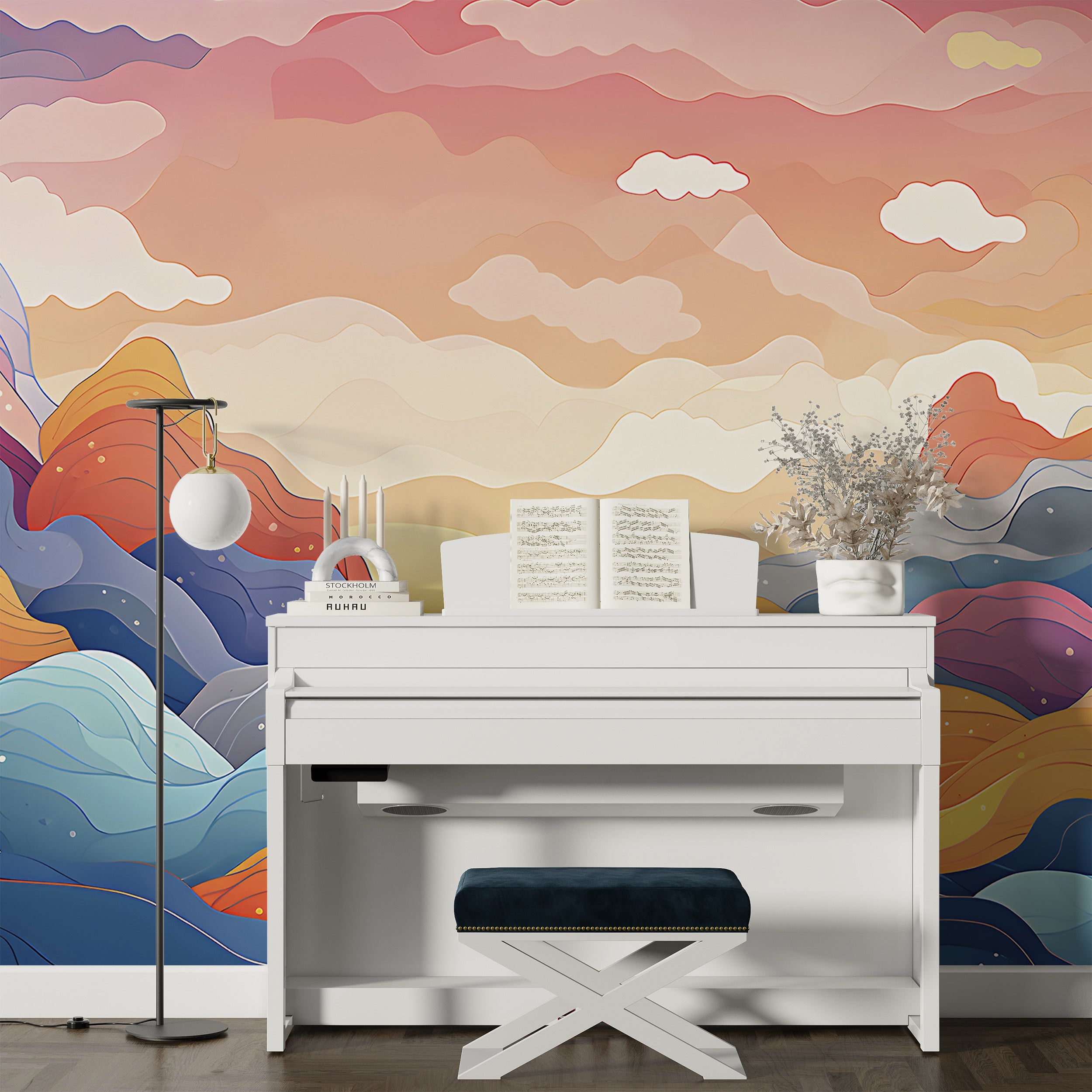 Elevate Your Space with Colorful Mountains