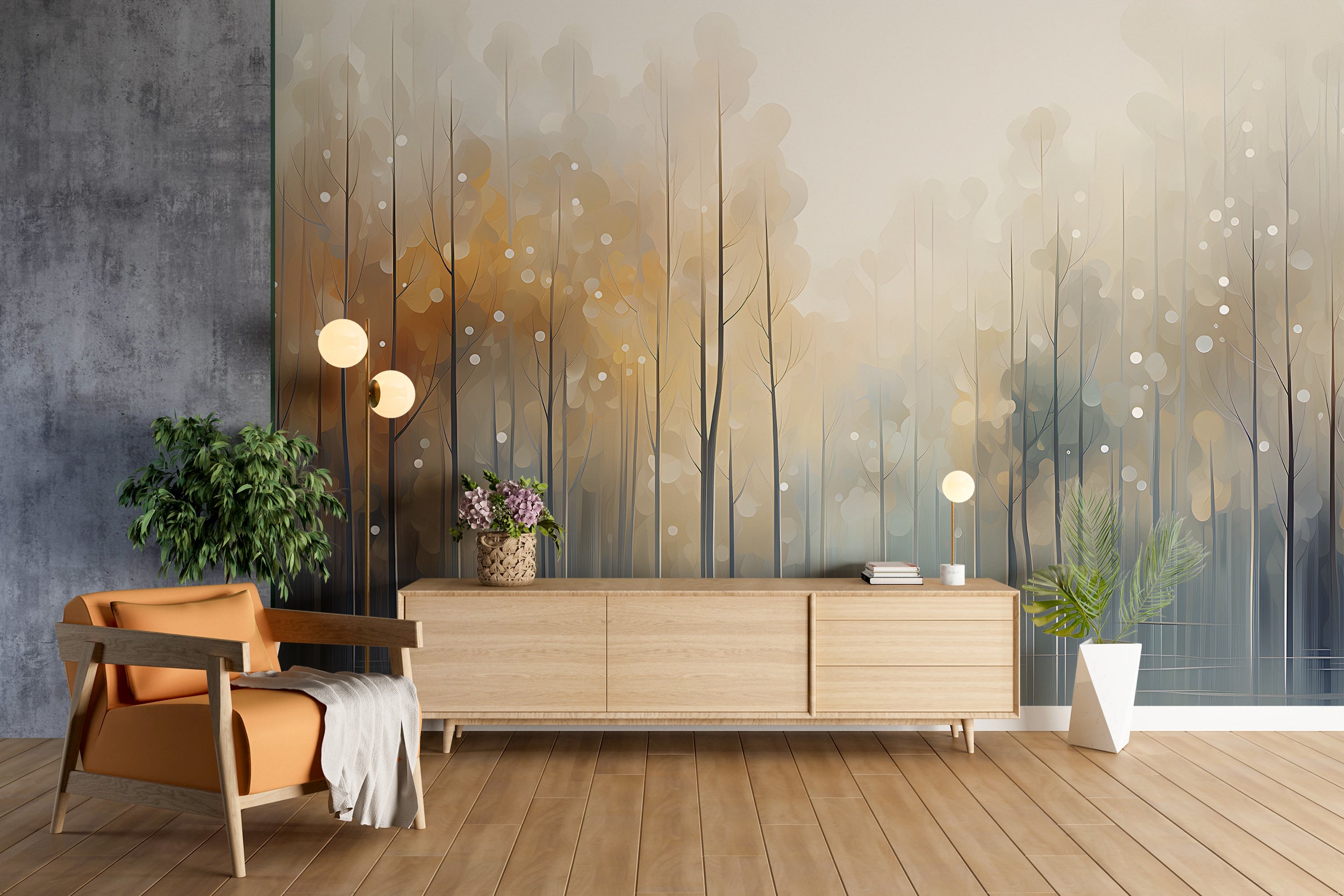 Watercolor Nature Wall Decal