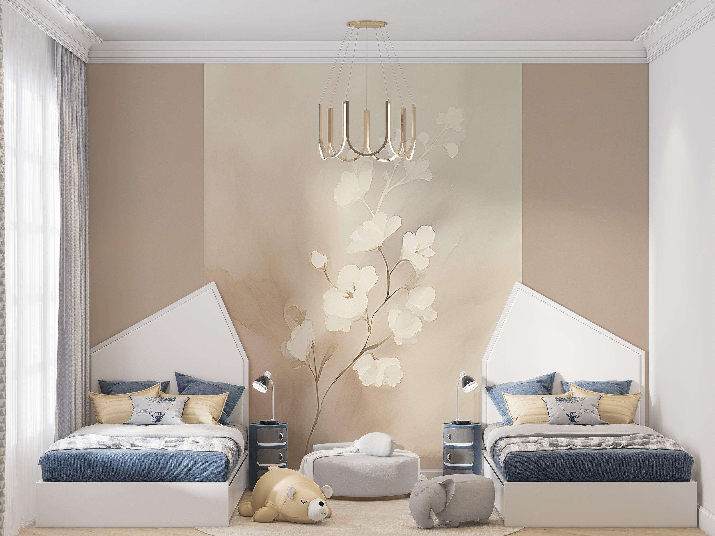 Elegant White Flower Wall Art