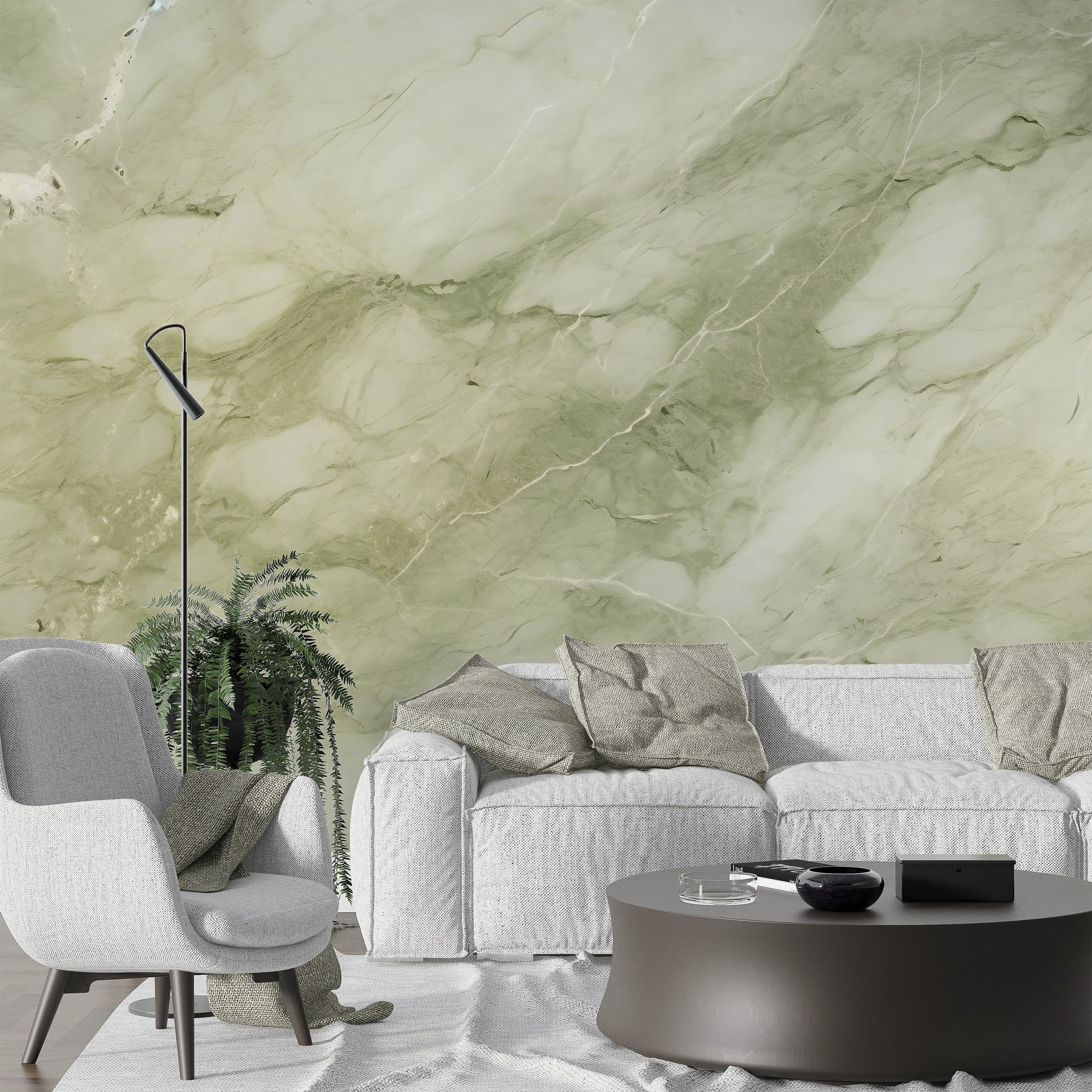 Create a Relaxing Oasis with Green Marble Decor