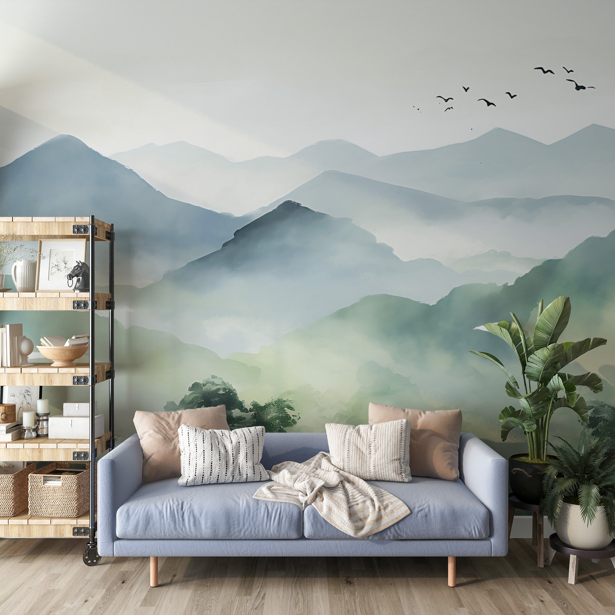 Create a Peaceful Oasis with Nursery Mountain Mural