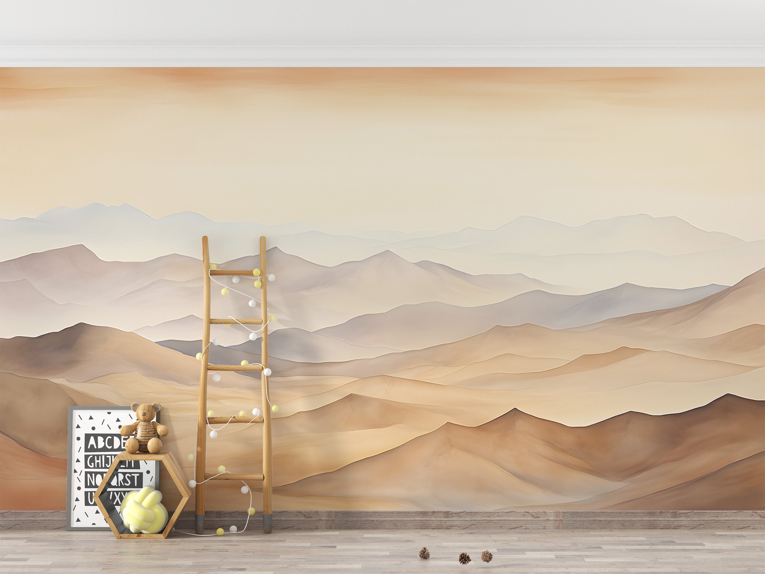 Peel and Stick Desert Landscape Wallpaper for Relaxation