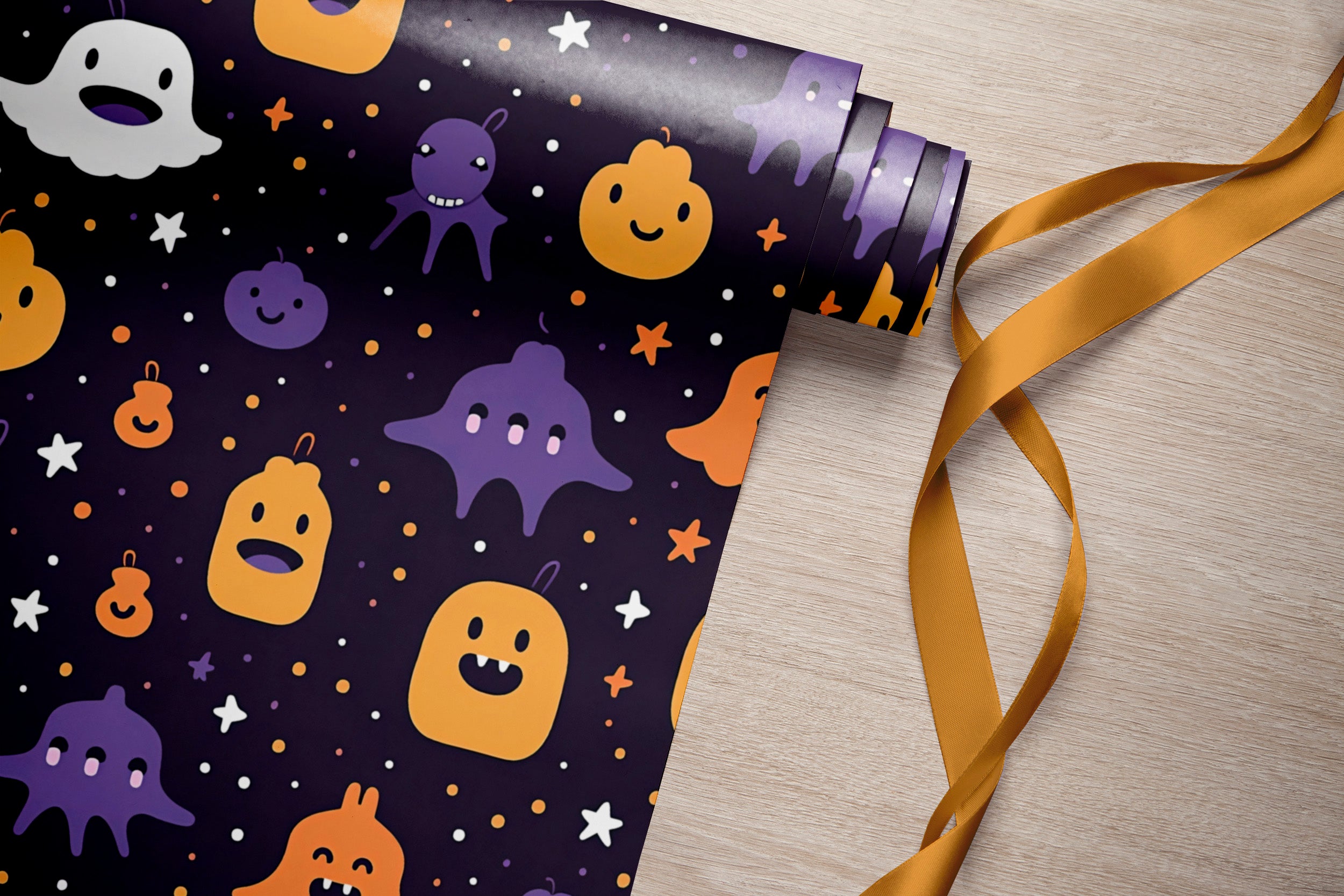 Removable Halloween-Themed Wall Art for Children