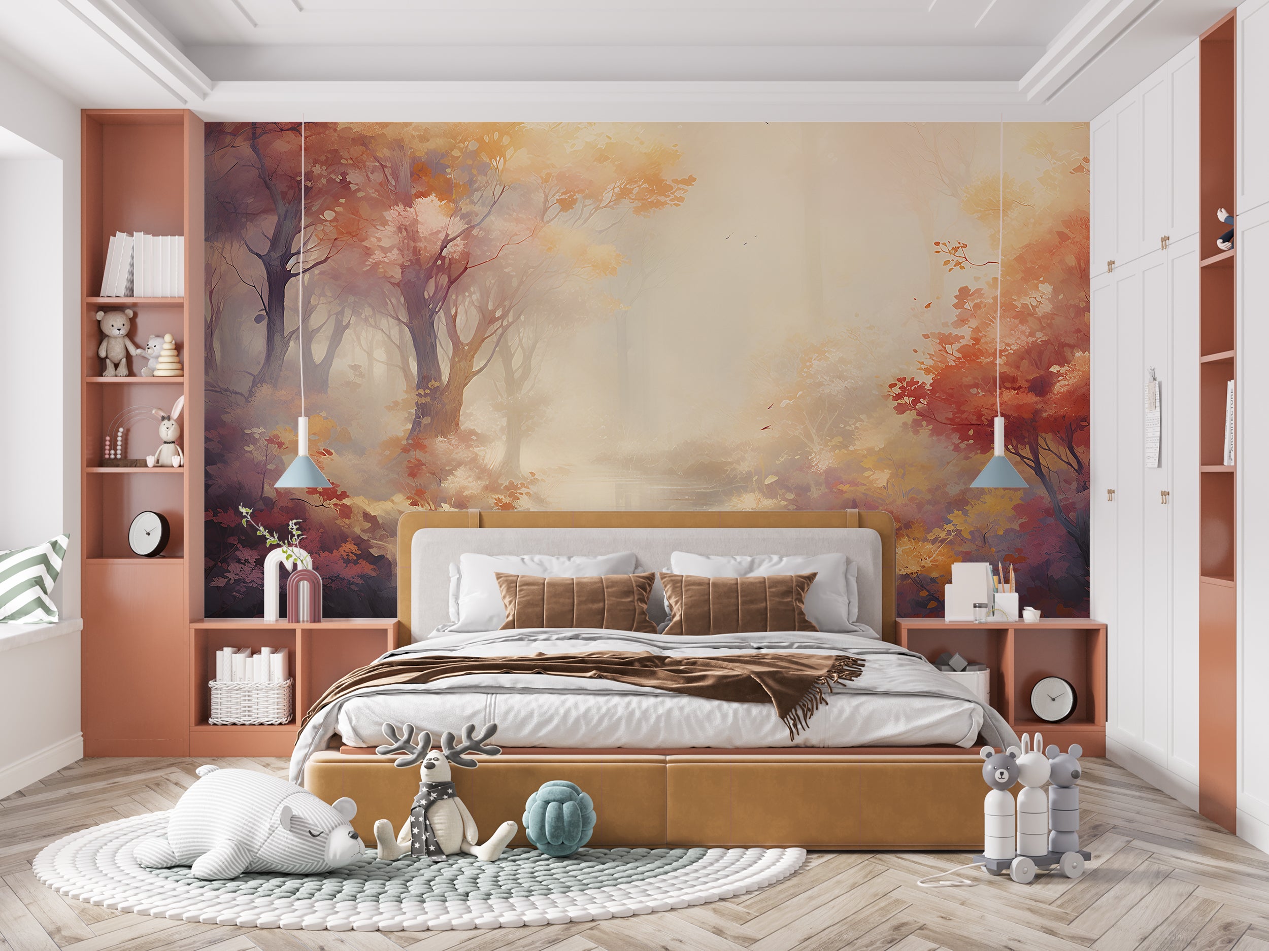 Buy Watercolor Autumn Tree Wallpaper