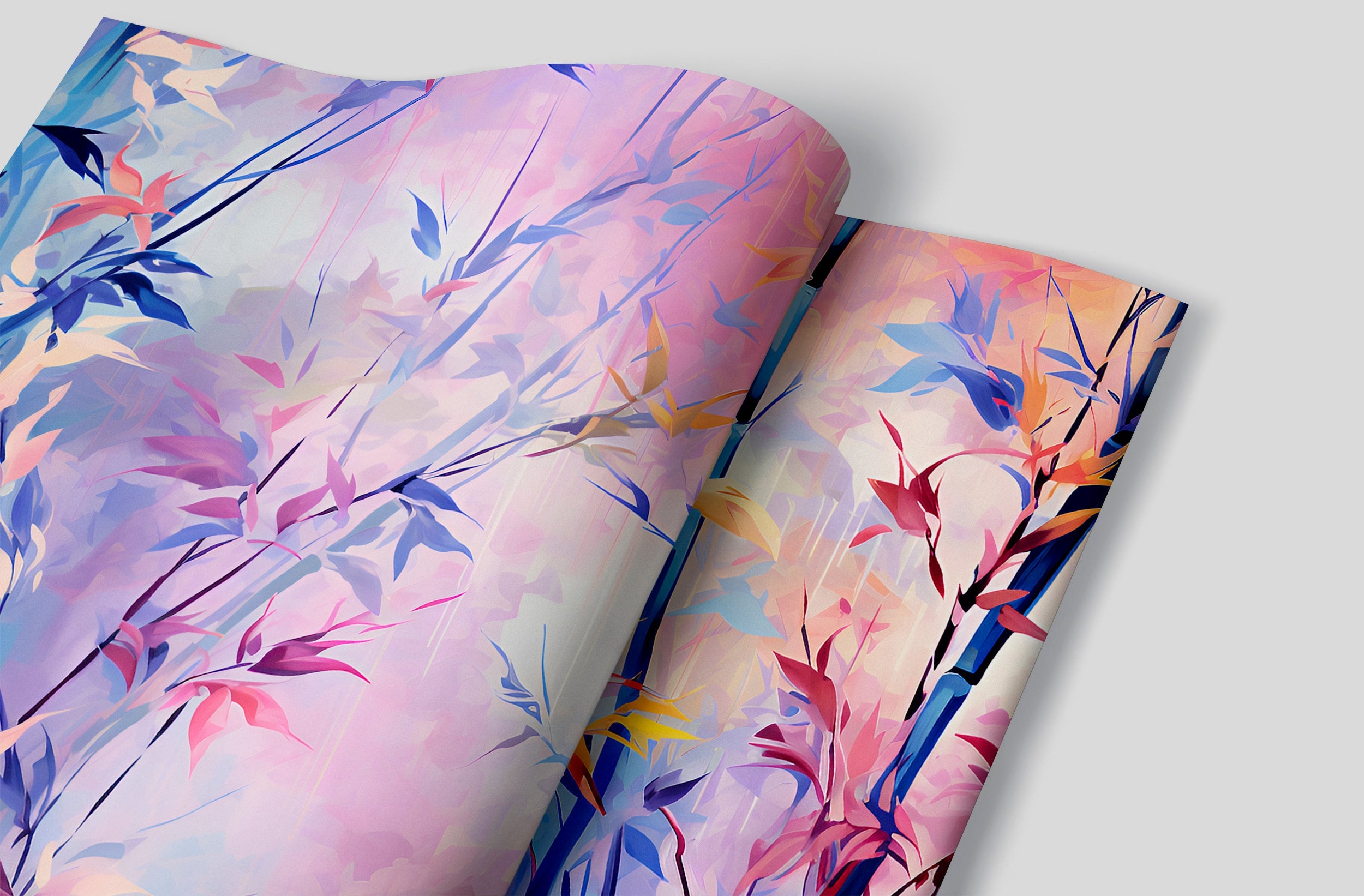 Colorful Nature Wallpaper with Pink Trees