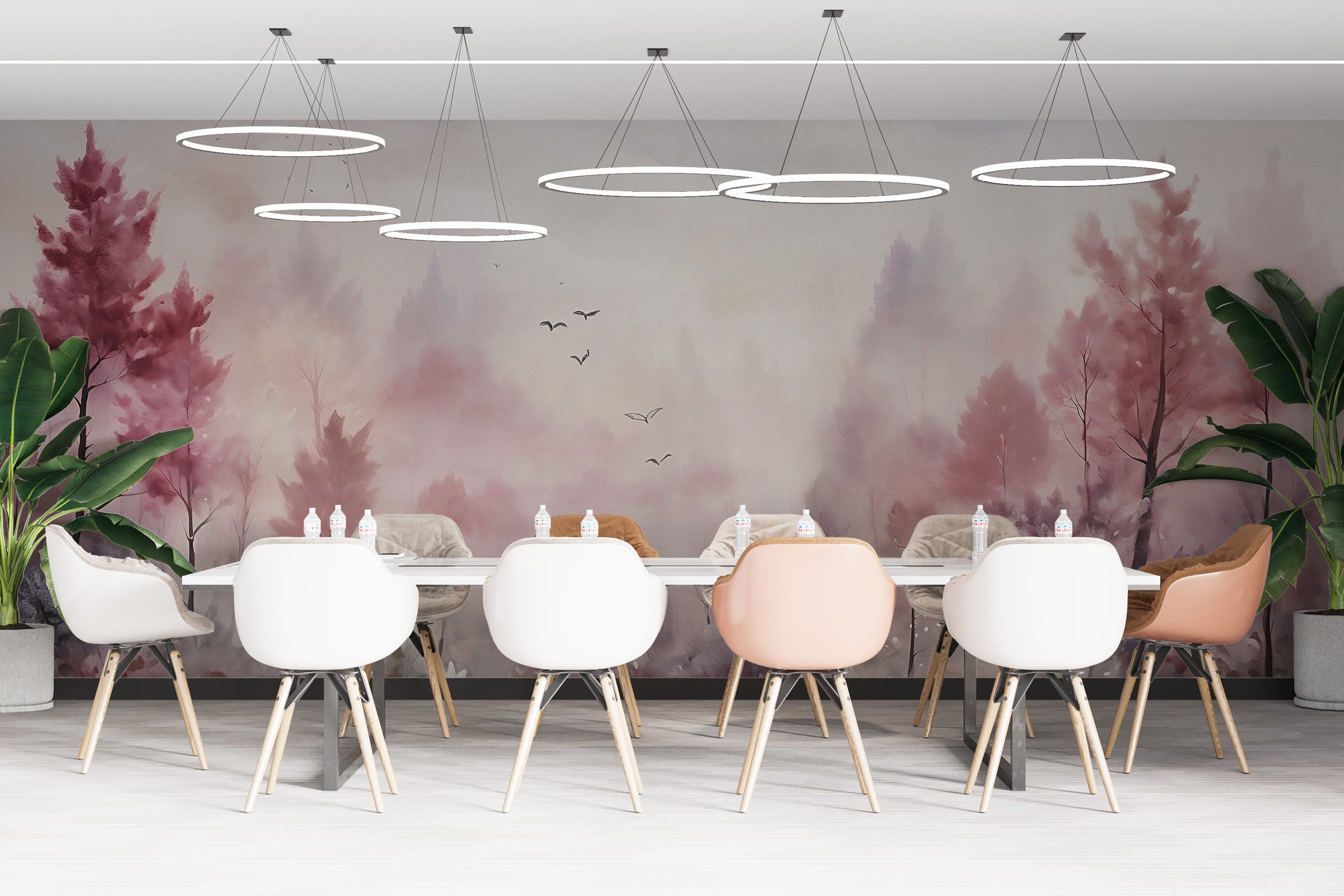 Redefine Space with Watercolor Forest Wall Decor