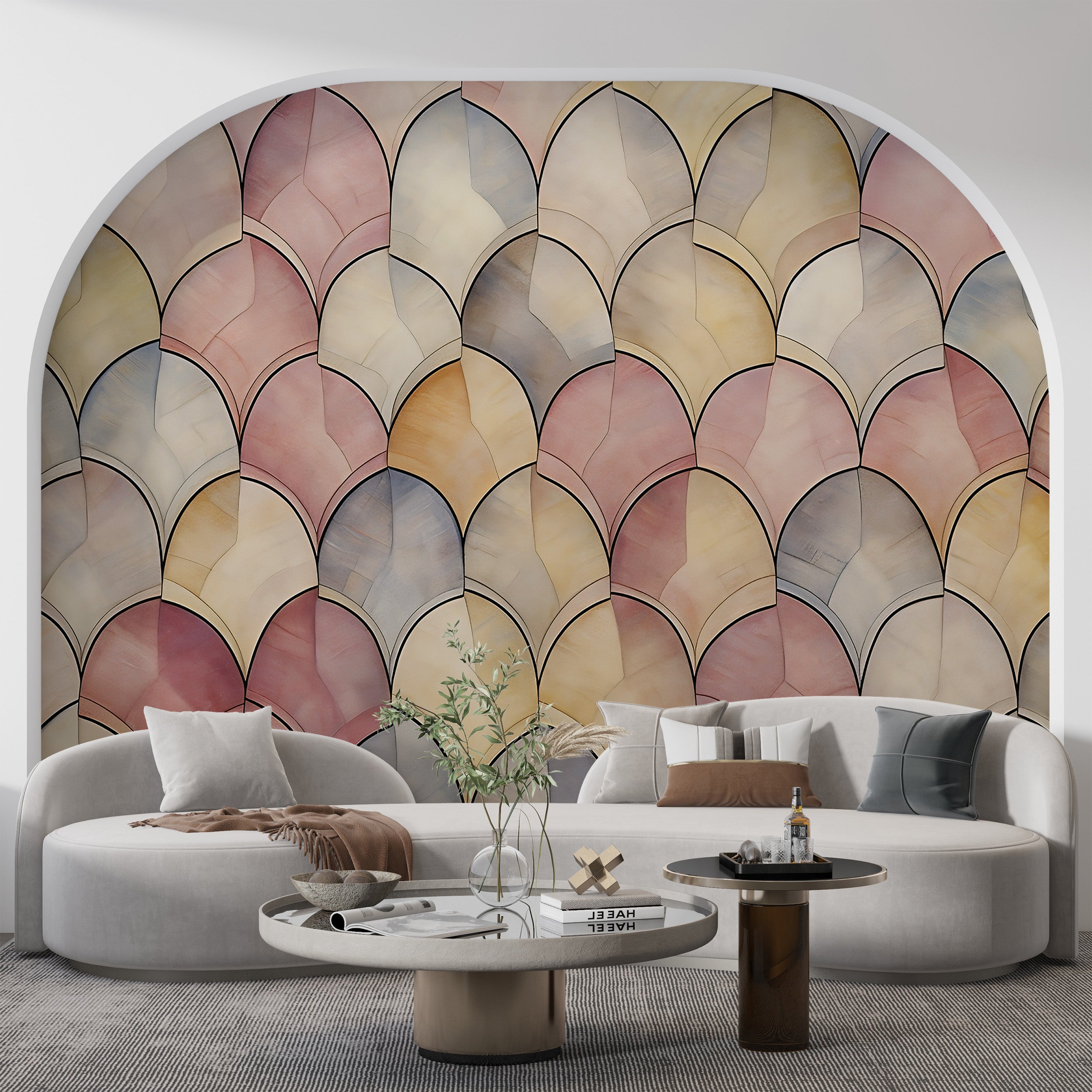 Sleek Abstract Geometry Wallpaper for Modern Decor