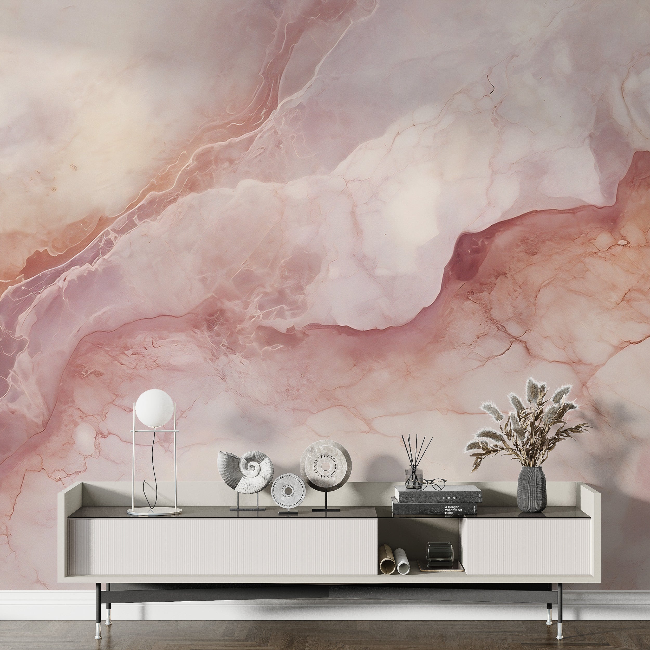 Peel and Stick Marble Mural with Soft and Luxurious Finish