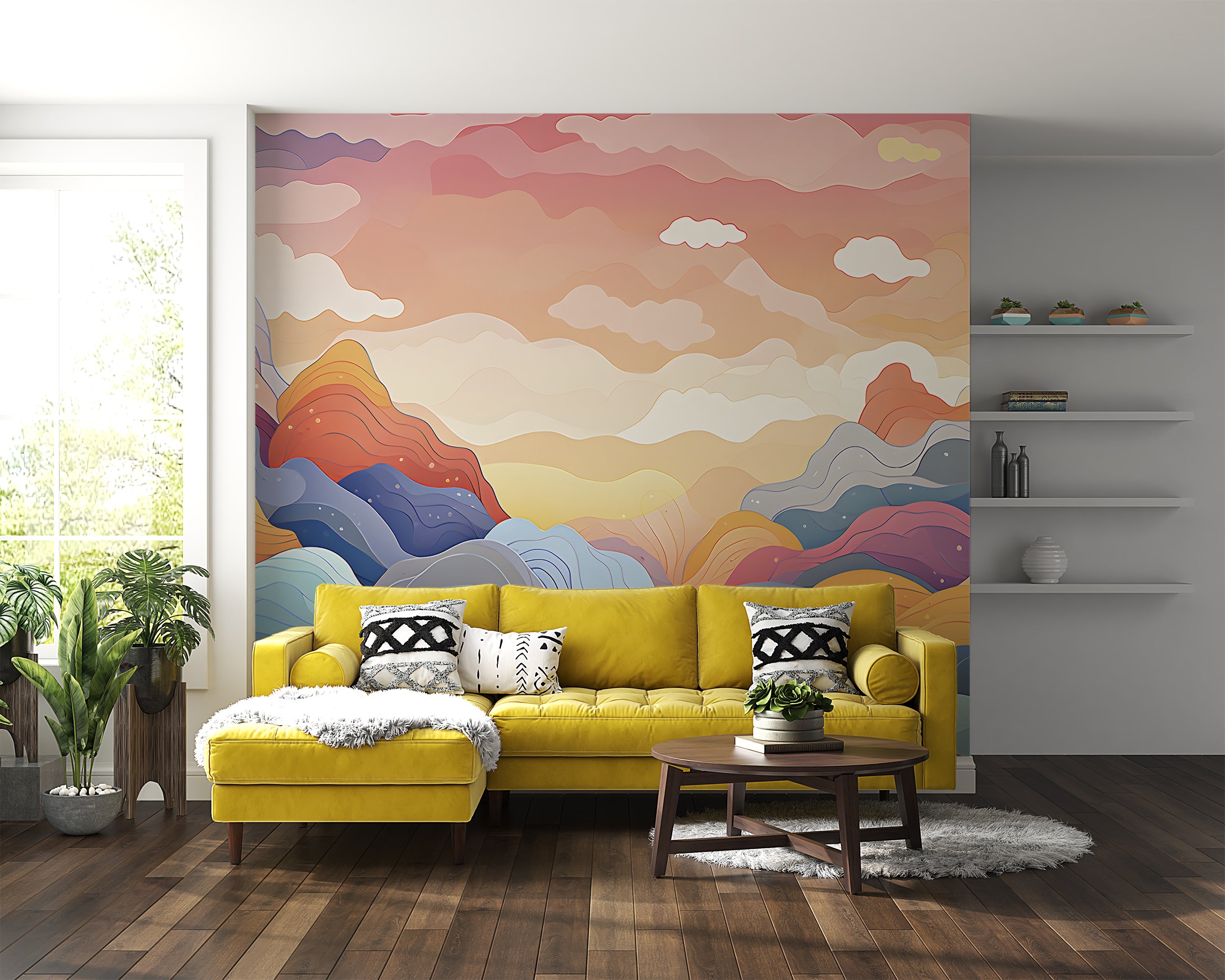Artistic Wallpaper for a Modern Space